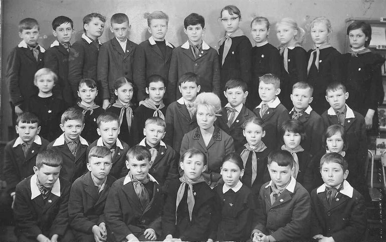 1966/67 уч.г. Класс 4Г. Средняя школа 481. Ленинград.