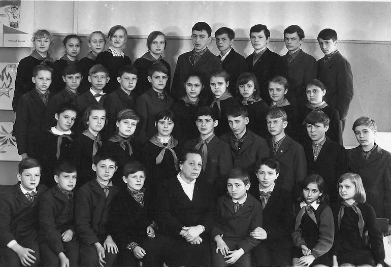 1968/69 уч.г. Класс 6В. Средняя школа 481. Ленинград.