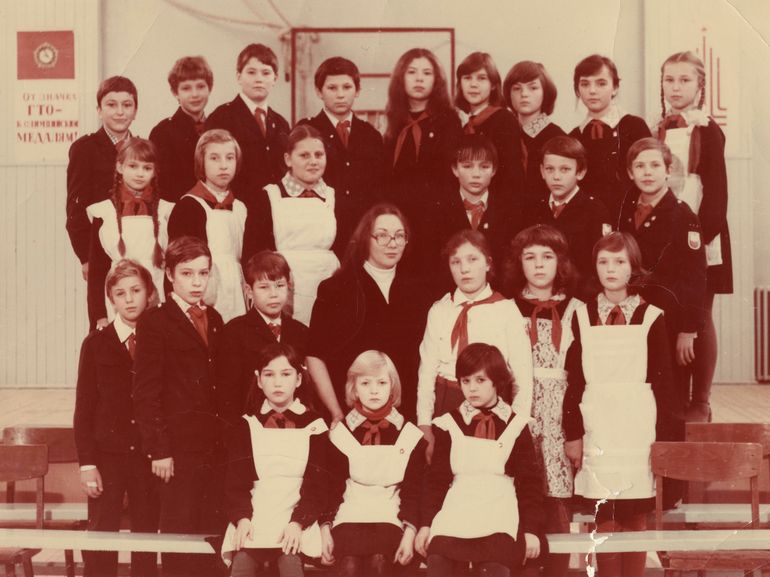 1977-1987. Класс 6В. Средняя школа 481. Ленинград.